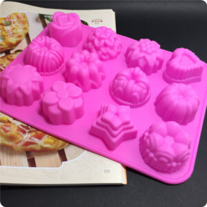 12 patterns jelly mould