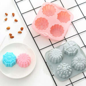 4 patterns jelly mould