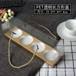 4 holes Transparent Handle Box- Round