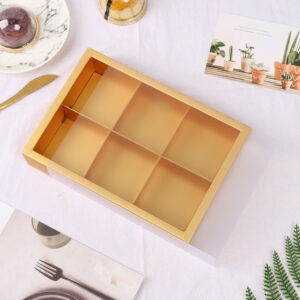 6holes Gold Transparent Box