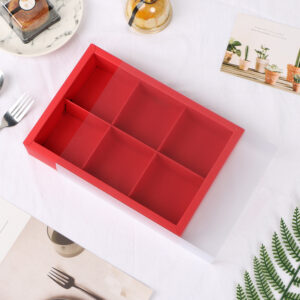 6holes Red Transparent Box