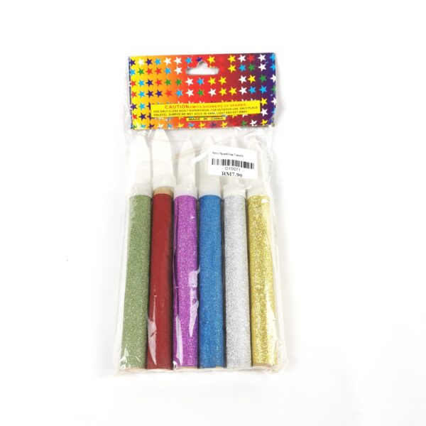 Sparkling Candles 6pcs - Image 2