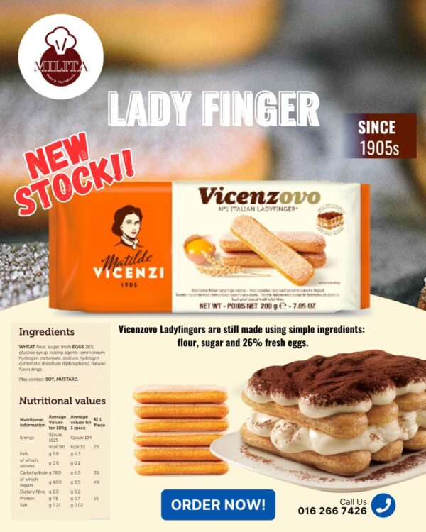 Vicenzovo Ladyfingers – Authentic Italian Savoiardi