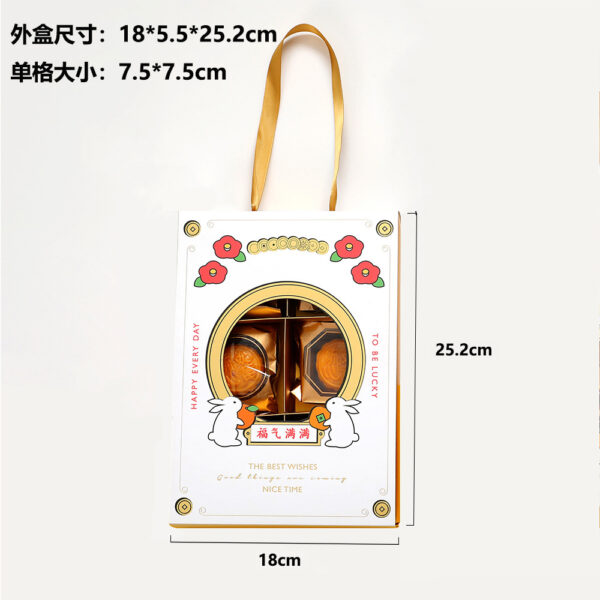 6 holes Bunny White Window